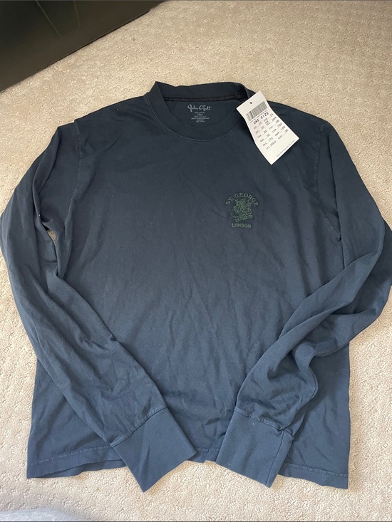Brandy Melville Tops - Brandy Melville Navy Long Sleeve Crewneck Top